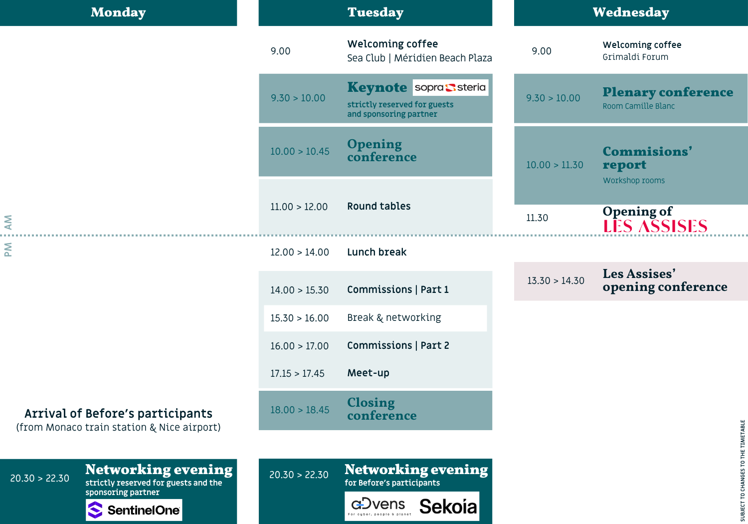 The Before | Discover the program for this new edition at a glance