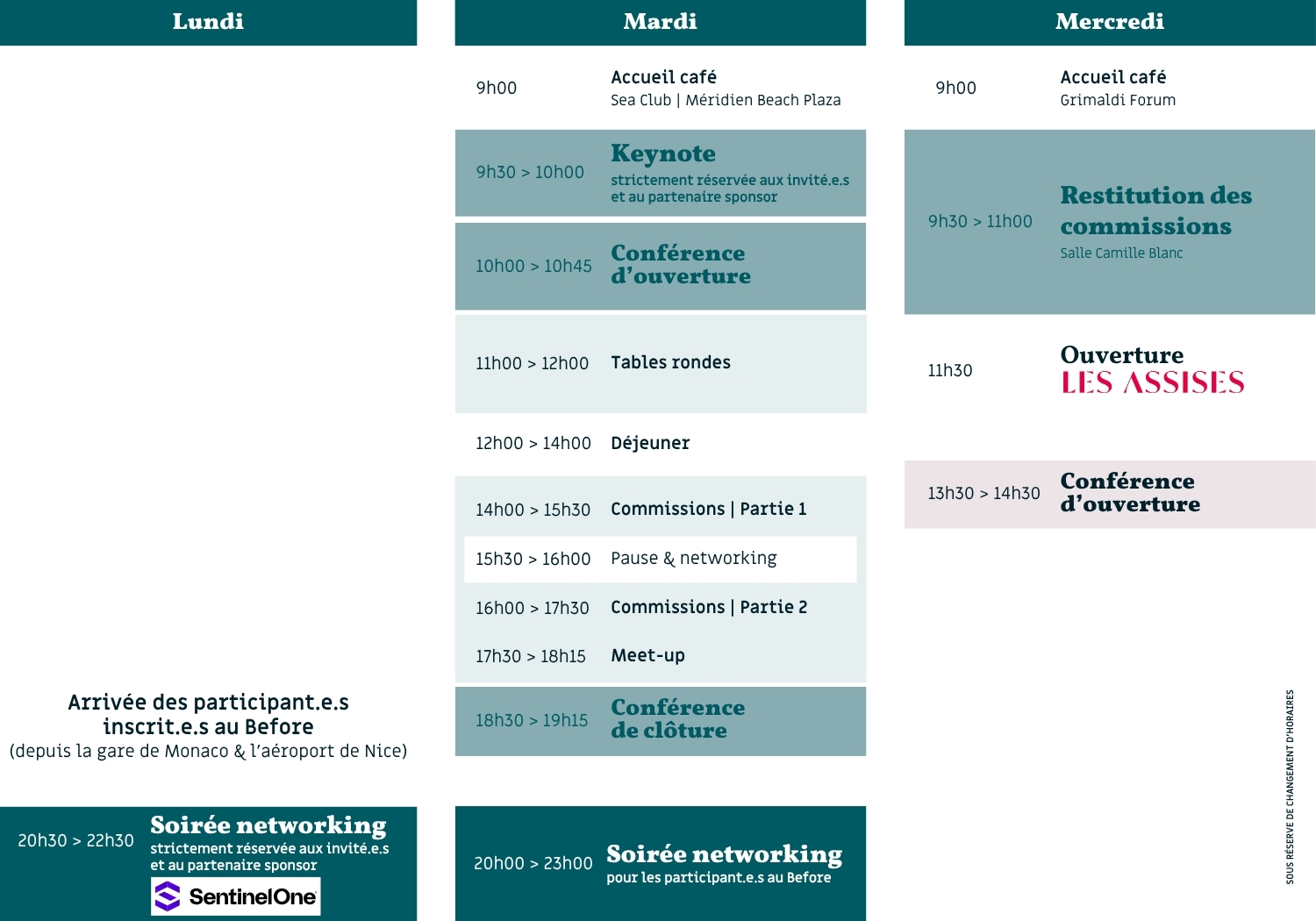 Le Before | Découvrez le programme de la nouvelle édition en un coup d'œil
