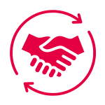 Icone satisfaction networking partenaire Les Assises