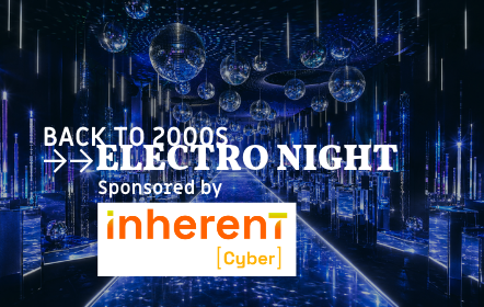 Les Assises de la cybersécurité | Illustration of the Gala Evening on Friday 9 October, themed ‘The electro night’ sponsored by Devensys, Groupe Inherent