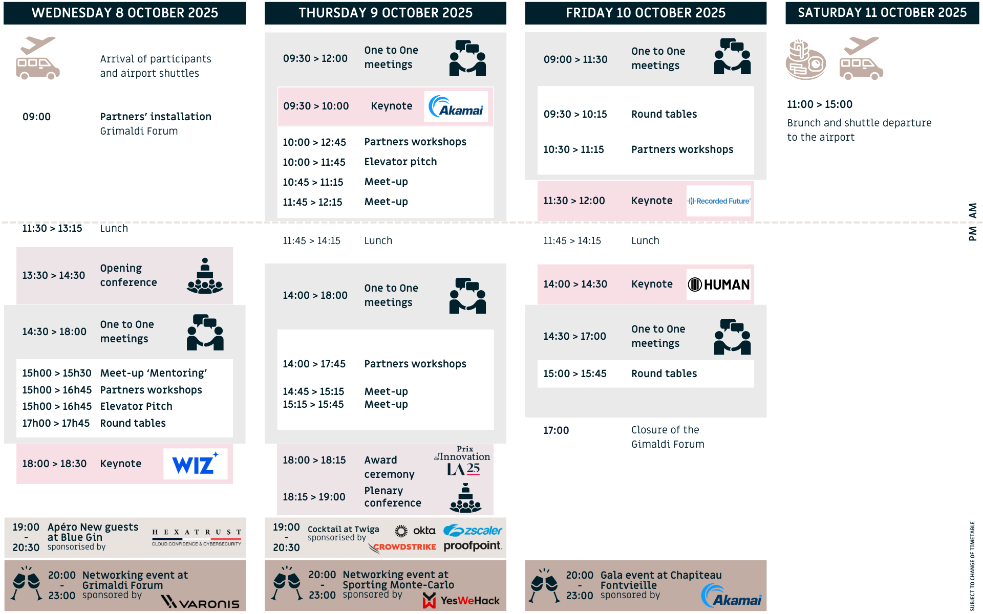 Les Assises 2025 | Programme at a glance
