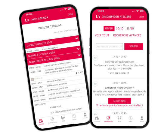 Application mobile des Assises de la cybersécurité